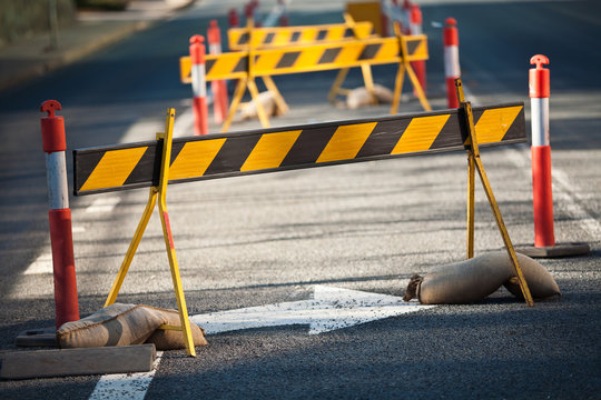 road poles and barriers